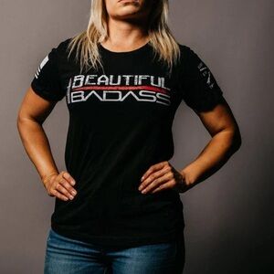 grunt Style WOMEN'S BEAUTIFUL BADASS T-SHIRT Pink Large New With‎ Tags